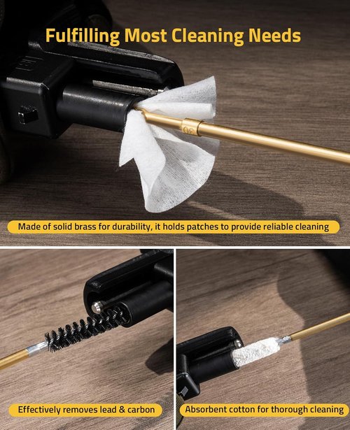 CVLIFE Gun Cleaning Kit - Universal Cleaning Solution for .177, .22, .357, .40, .45 Caliber Firearms