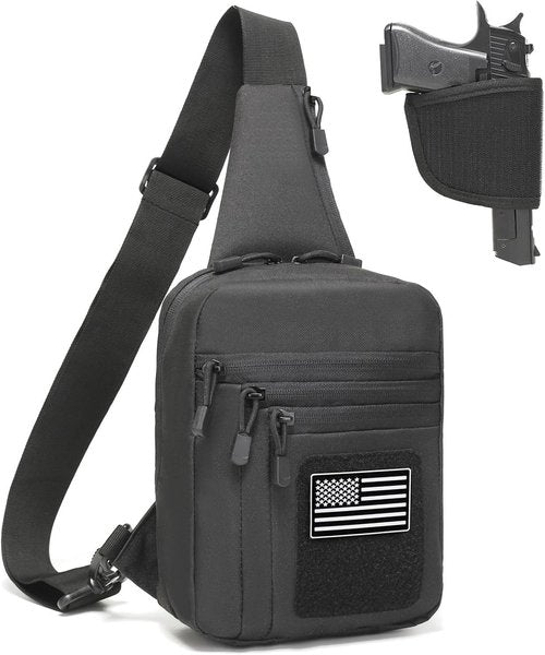 CCW Sling Bag - Concealed Carry Chest Gun Bag for Men & Women | EDC Shoulder Crossbody with Holster