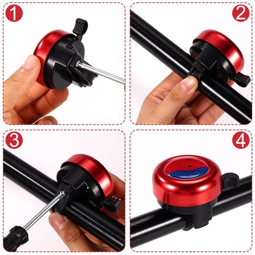 Bike Bell, Premium Durable Spider Bicycle Ringer Bell with Crisp Clear Sound Practical Bicycle Accessories Suitable for Boys Girls Toddlers