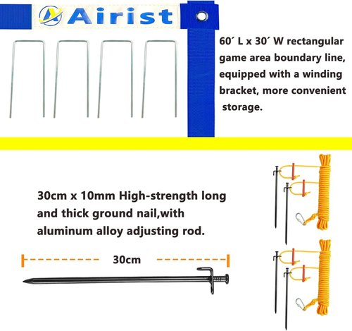 Heavy Duty Volleyball Net by [Brand Name] - Professional Outdoor Set with Steel Anti-Sag System & Adjustable Aluminum Poles | Includes Carrying Bag