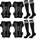 Hryrbay Kids Soccer Shin Guards & Socks Set - Protective Gear for Ages 3-15 | Ideal for Training & Games