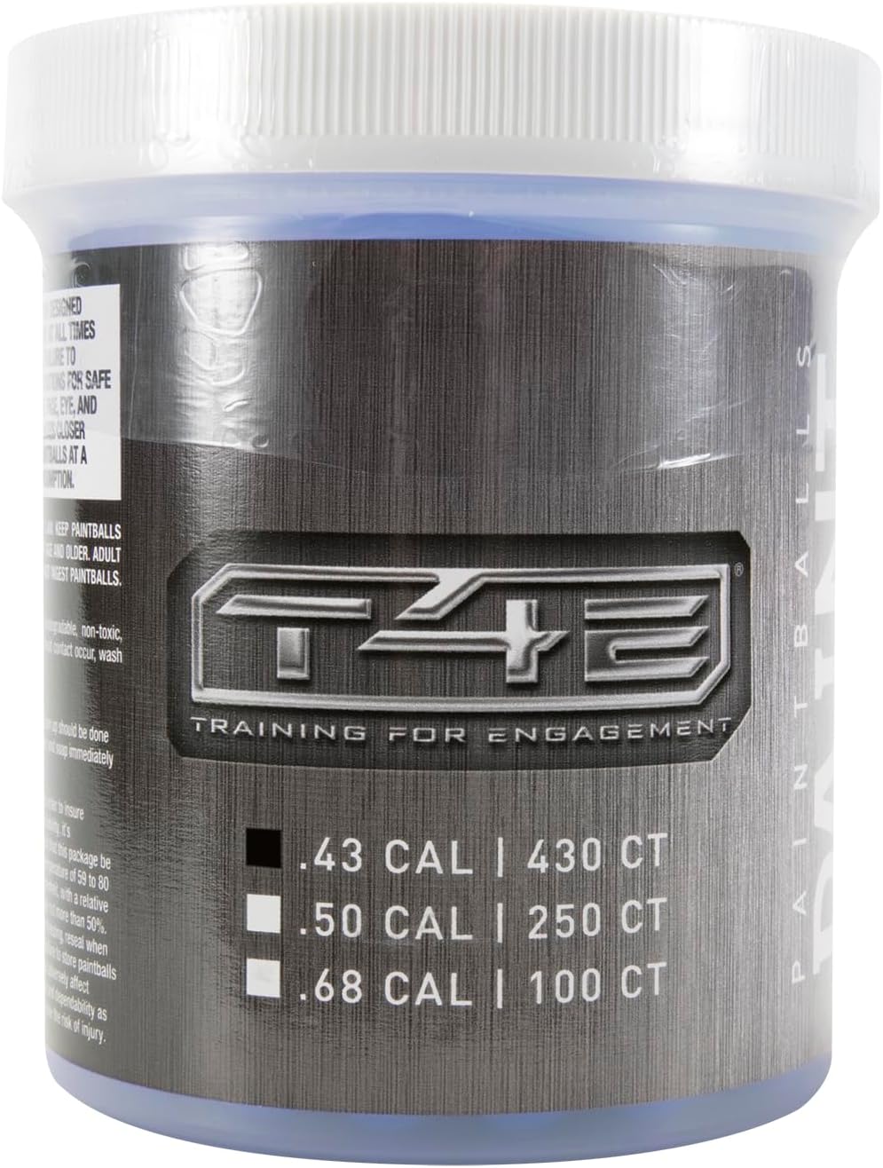 Umarex T4E .43 Caliber Paintballs - Premium Quality, Blue - 430 Count Pack