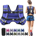 BAGAIL Comfort-Fit Weighted Vest - Even Weight Distribution for Faster Weight Loss | 5-30lbs, Detachable Phone Pouch, Reflective Stripes