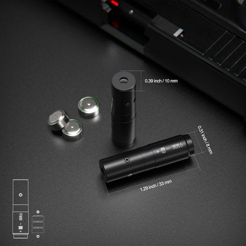 Feyachi Bore Sight | 9mm Red Dot Laser Boresighter with 3 Battery Sets for Accurate Zeroing