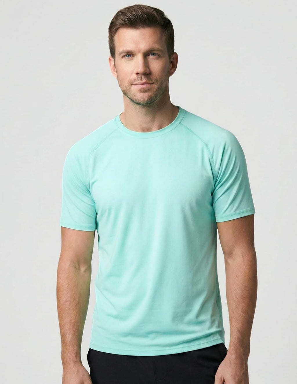 Skiennix Men's Active Quick Dry Crew Neck T-Shirts - 5 Pack Athletic Gym Tees for Workouts