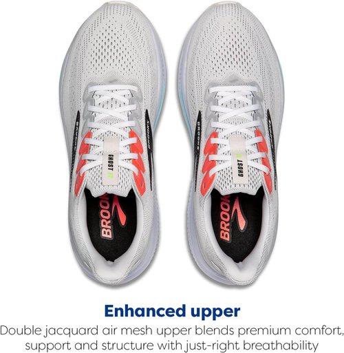 Brooks Men's Ghost 17 Running Shoes - Lightweight Comfort for Neutral Runners | Available in Multiple Sizes