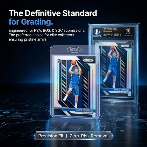 DEDC Semi-Rigid Card Holders - 300 Pcs Trading Card Sleeves for PSA, SGC, BGS, CSG Protection