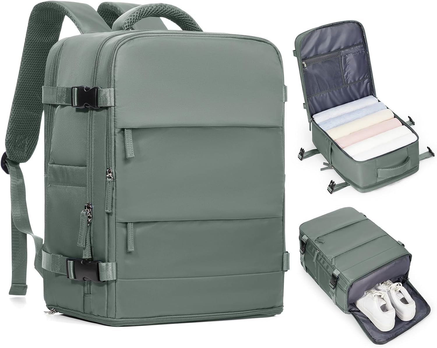 Skiennix Travel Backpack for Women - Airline Approved Carry-On Bag | 18x14x8 Personal Item Travel Bag