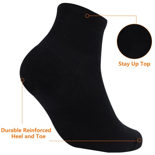 RTZAT Men 90% Merino Wool Ankle Business Casual Moisture Wicking Arch Support Everyday Lightweight Thin Wool Socks, Black, X-Large