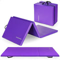 BalanceFrom Folding Gymnastics Mat - 6x2 Feet, 2-Inch Thick Vinyl Pad with Carrying Handles for Home Workouts | Yoga, Tumbling, Pilates, Martial Arts