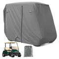Universal Golf Cart Cover, 420D Waterproof Windproof Golf Cart Cover with Storage Bag, Suitable for Most 2/4 Passenger EZGO, Yamaha, Club Car Golf Carts, Grey