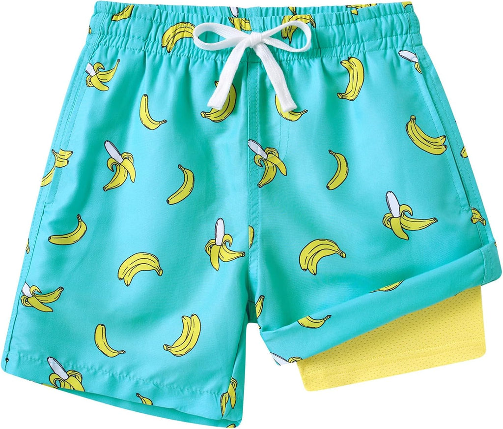 Westwolf Boys Swim Trunks - Compression Liner for Comfort | Stylish Swim Shorts Set (Ages 5-18T)