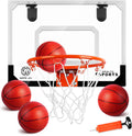 SUPER JOY Pro Room Basketball Hoop Wall Mounted - Over The Door Basketball Hoop Set with Complete Accessories - Basketball Hoop for Kids & Adults