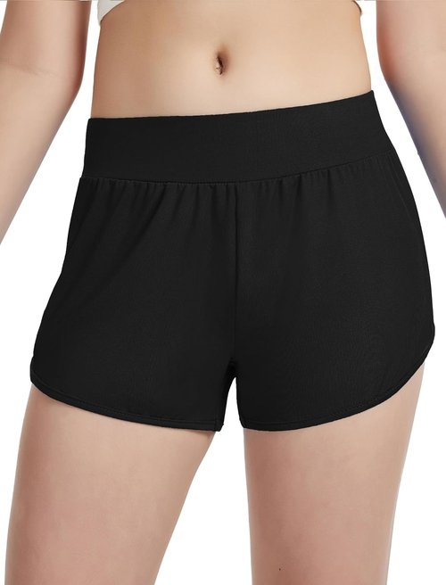 EXARUS Girls Athletic Running Shorts - Low Rise/High Waisted for Teens | Sizes 6-14Y