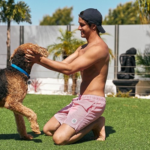 Maamgic Men's Swim Trunks - Quick Dry Swim Shorts with Mesh Lining | Fun Bathing Suits, 7-Inch Length