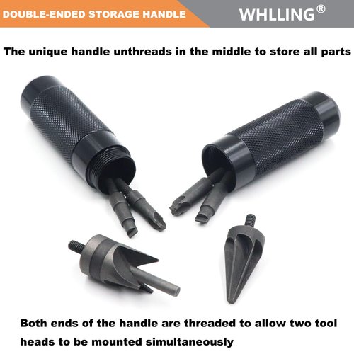 Case Prep Multitool, Case Chamfer Deburring Hand Tools for Reloading, Fits Case. 17-. 45 Caliber, Primer Pocket Cleaners Reamers for Removing Crimps