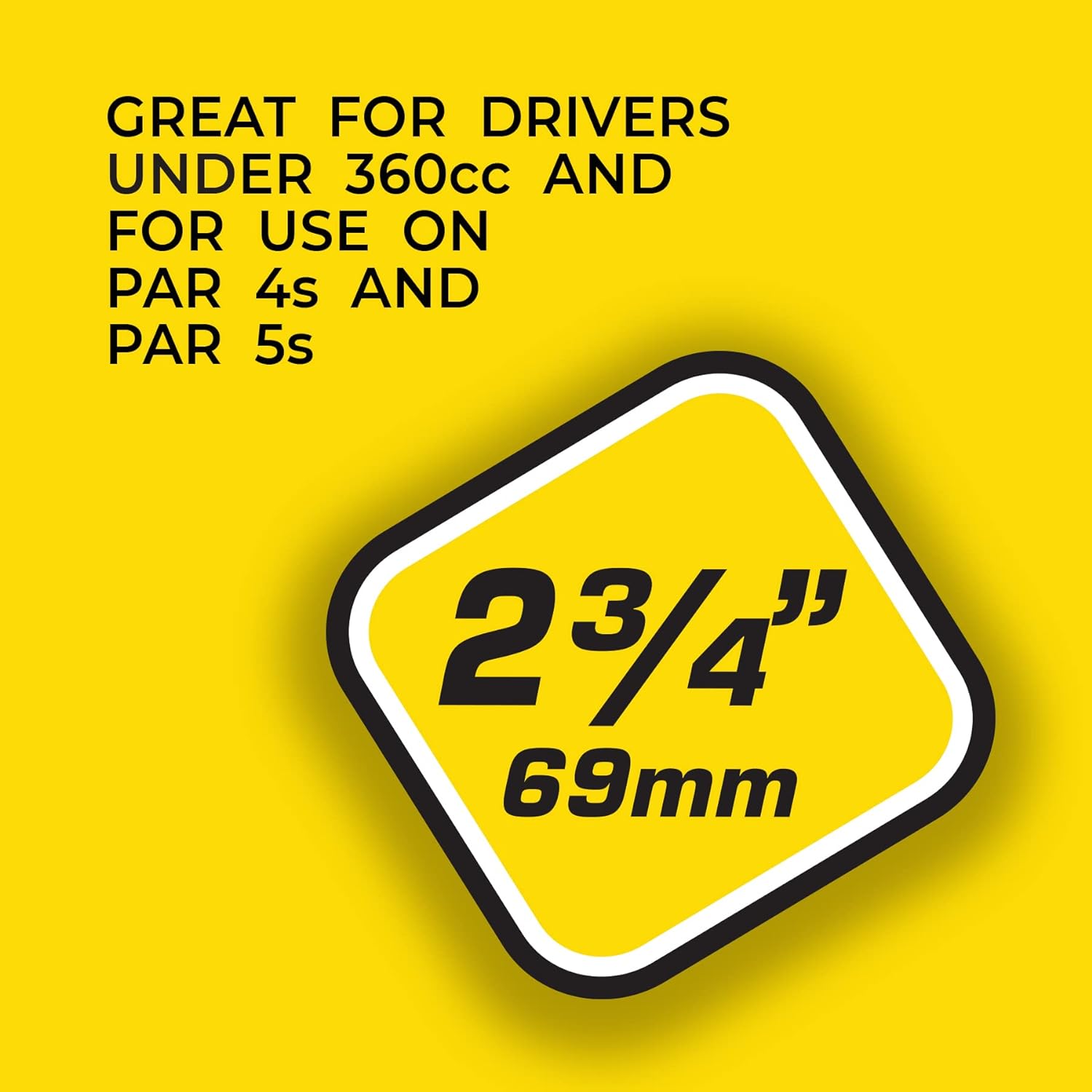 Pride Golf Tee - Performance Plastic Golf Tees | 100 Count, 2-3/4 Inch - White with Striped Design