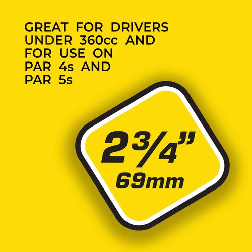Pride Deluxe Wooden Golf Tees - 500 Count, 2 3/4 Inch - White - #1 Brand on Tour - Best for Drivers & Woods - Improve Distance and Accuracy