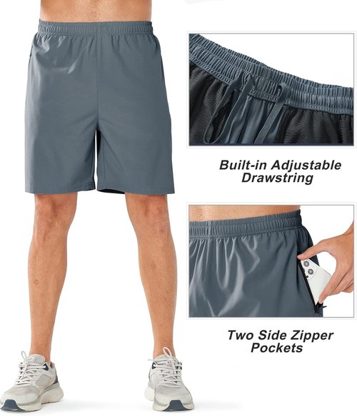 NORTHYARD Men's Athletic Running Shorts - Quick Dry Lightweight Sports Gym & Basketball | 7"/9"/5" Sizes