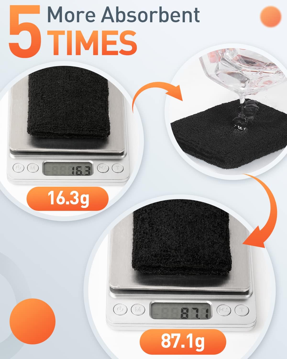 Tanluhu Sweatbands | Terry Cloth Athletic Headbands for Sports - Perfect for Men & Women