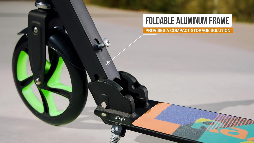 Razor A5 Lux Kick Scooter - Durable 8" Urethane Wheels, Stylish Anodized Finish for Kids 8+