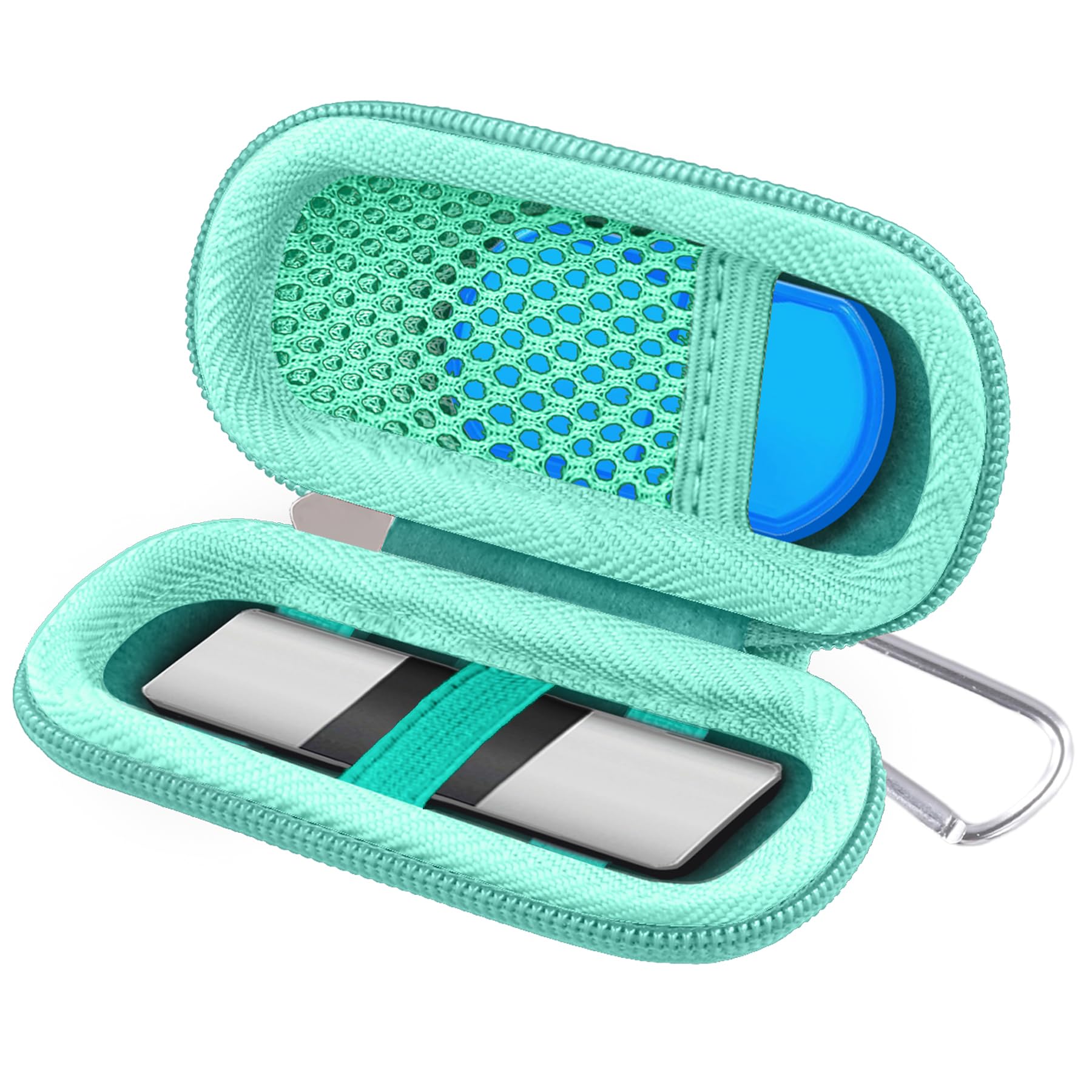 khanka Hard Case for AliveCor KardiaMobile ECG Monitor, Fits KardiaMobile 6L/6L Max, 6-Lead Personal EKG Device, Portable Heart Monitor Storage (Case Only)（Teal）