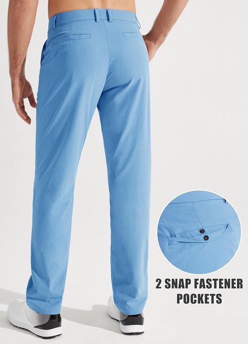 Libin Men's Golf Pants - Quick Dry Lightweight Stretch Trousers | Comfy Casual Work Pants (30"/32"/34")
