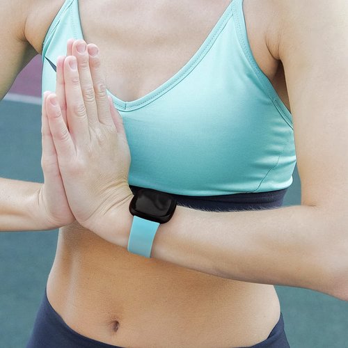 Compatible for FITVII Fitness Tracker Bands, 20mm, 22mm New Soft Silicone Sport Replacement Straps Compatible for FITVII HM57, HM78, HM68, HM21, H56, H86 Smart Watch Fitness Tracker (22mm size band, 3 Pack-White+Pink+Green)