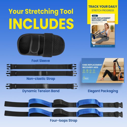 JNATER Knee Replacement Recovery Aids - Must Have Hip/Knee Surgery Recovery Equipment, Improve Mobility and Flexibility, Relieve Pain-Physical Therapy Equipment