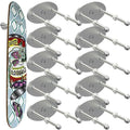 Linone 10 Pcs Aluminum Skateboard Wall Mount - Skateboard Hangers for Horizontal and Vertical Display of Skateboards, Skateboard Display Racks Stand, Skateboard Storage Hanger, Sturdy and Easy