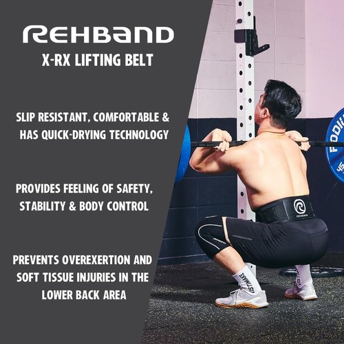 Rehband Weight Lifting Belt - Weightlifting Belt for Men & Women, Deadlift Belt, Powerlifting Belt, Bodybuilding & Weight Lifting Belt Unisex, Heavy Duty Gym Belt