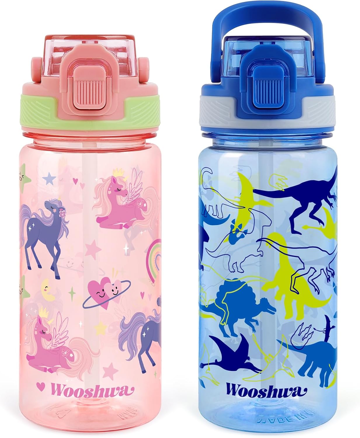 Skiennix BPA-Free Water Bottle - Personalized Sports Drink Bottle with Straw & Handle