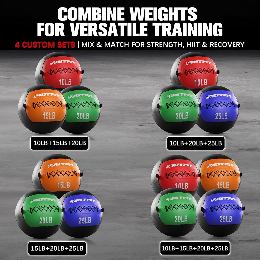 RitFit Soft Medicine Ball - Perfect for Strength & Conditioning Workouts | Core Training Essential