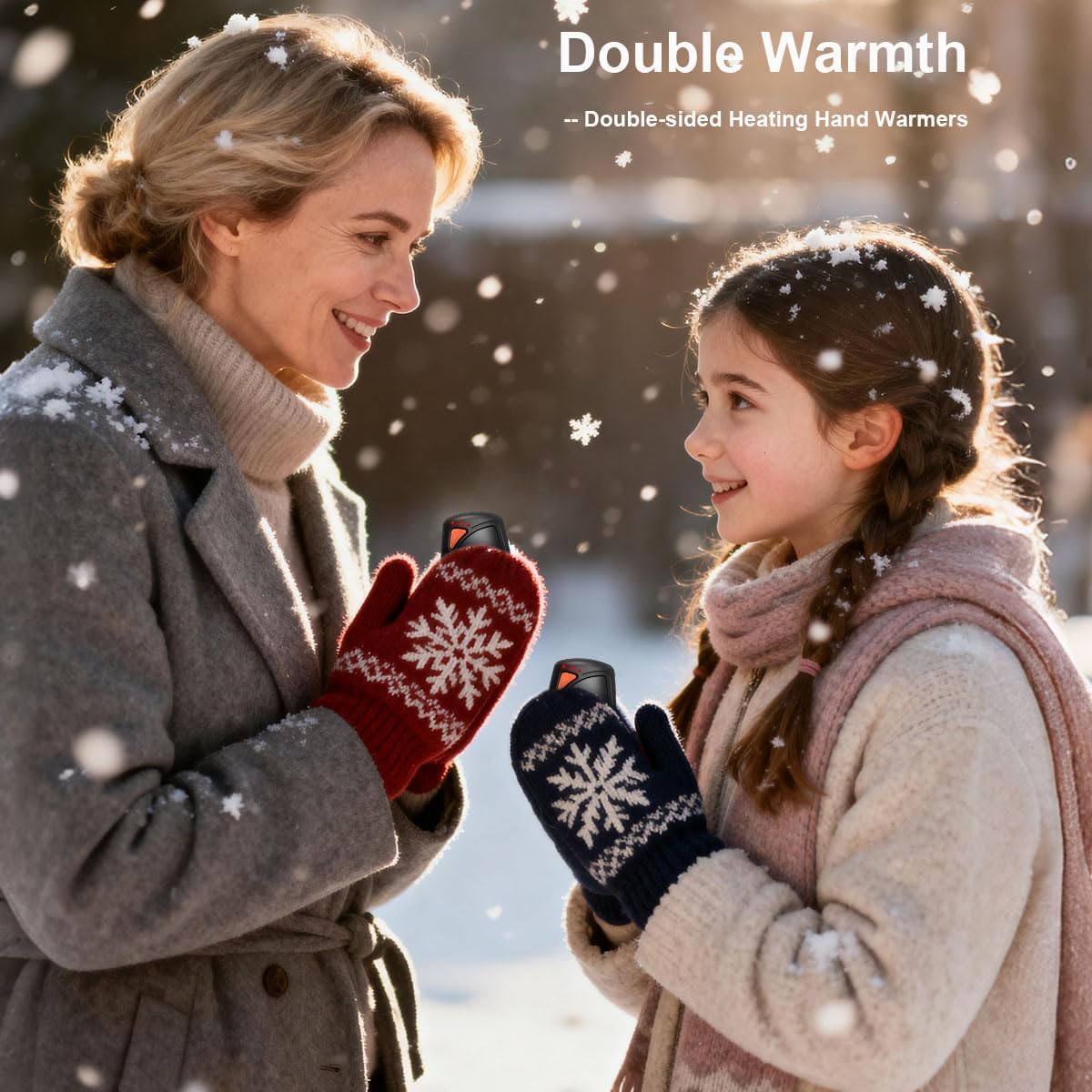 Skiennix Rechargeable Hand Warmers - Double-Sided Heating with 14000mAh Battery | Perfect for Camping & Gifts