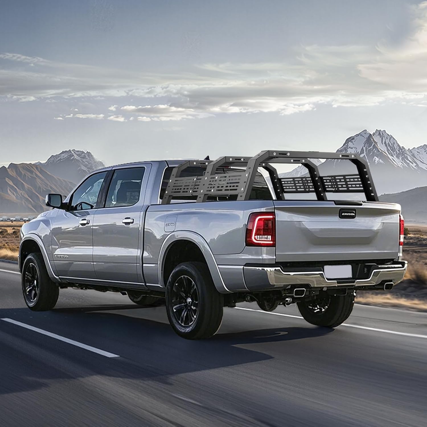 VEVOR Overland Truck Bed Rack - Adjustable 54.3-68.3 in Width | Heavy Duty Steel, 900 lbs Capacity