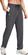G Gradual Men's Lightweight Athletic Pants - Quick Dry Sweatpants with 3 Zipper Pockets for Running & Hiking