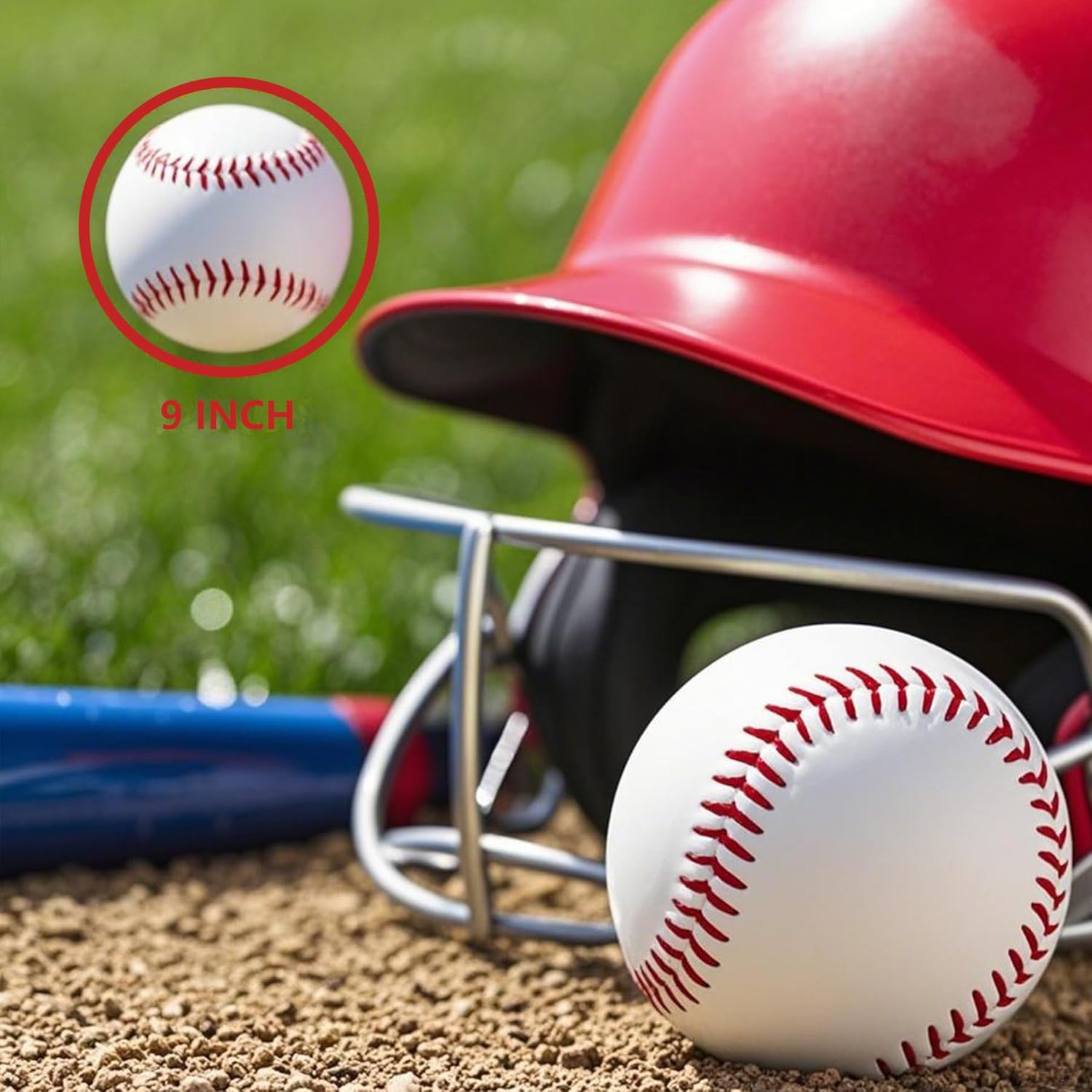Tballs Training Baseballs - Reduced Impact Sponge Rubber Core | Safe Tee Ball Practice Balls