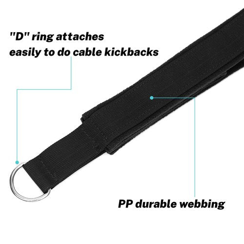 HYVAWO Pilates Straps Soft Padded 1 Pair Double Loop Straps D-Ring for Reformer Home Gym Workout Accessories Fitness Yoga Exercise