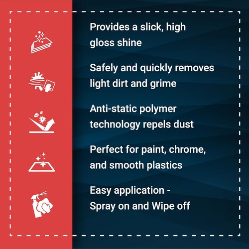 Bling Sauce Platinum Speed Sauce - Cherry Scent Anti-Static Quick Detail Spray | 24oz for Cars, Trucks, SUVs
