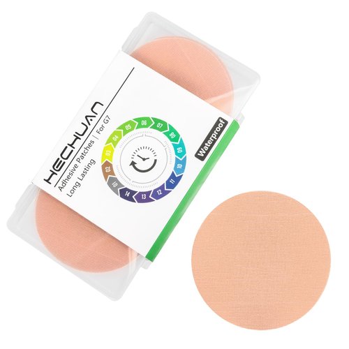 G7 Over Patches Waterproof - 36 Pack Adhesive Patches for G7＆Stelo- Sensor Cover for Continuous Glucose Monitor,Without Hole On the Center-HECHUAN