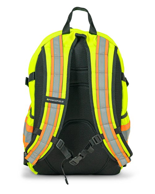 Forcefield Signal - Hi-Vis Reflective Utility Safety Backpack, Orange, Regular