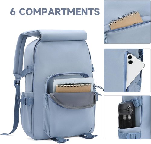 GAEKEAO Lightweight Travel Backpack - Versatile Casual Daypack for Men & Women | Blue Color