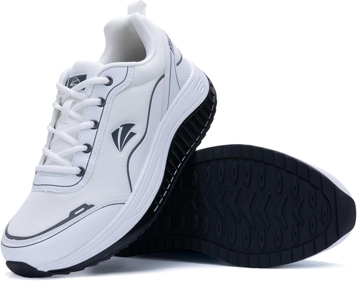 QAUPPE Men's Arch Support Sneakers - Orthotic Walking Shoes for Plantar Fasciitis Relief | Wide Fit