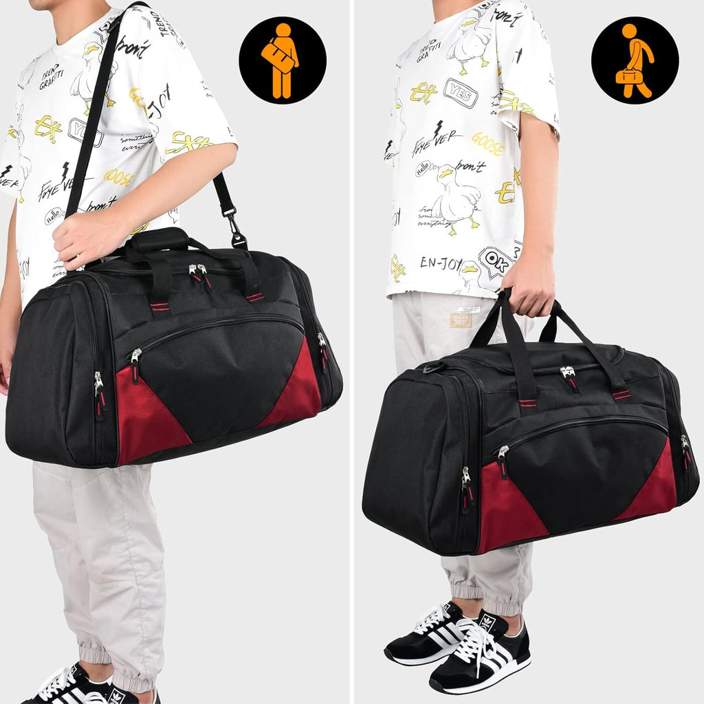 Skiennix Men's Gym Bag - 55L Large Sports Duffle for Lightweight Workouts | Durable & Stylish