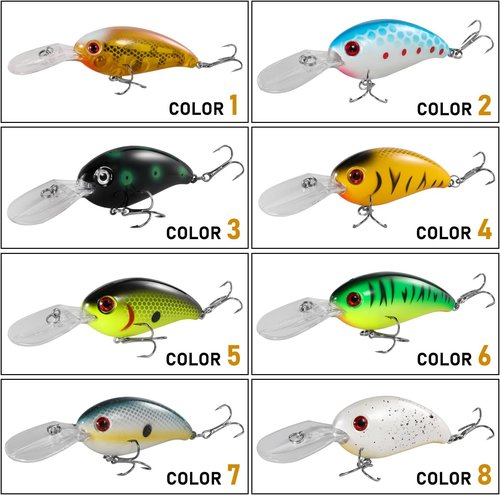 Fishing Lures - Multi-Jointed Hard Baits for Bass & Trout | Deep Diving Swimbait Crankbait