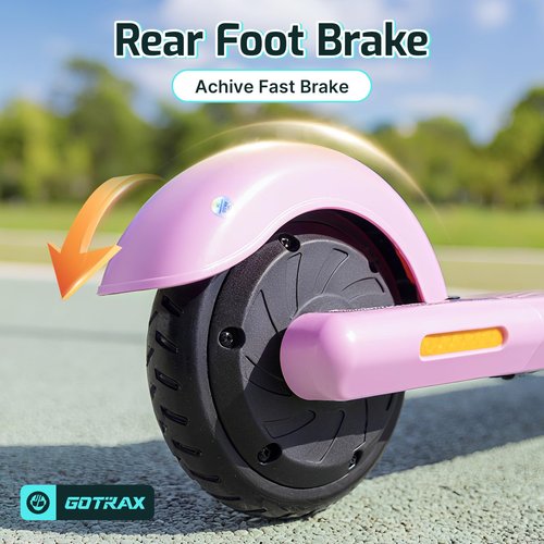 Gotrax GKS Mini Electric Scooter for Kids 6-12, Max 3.75 Miles & 7.5 Mph by 150W Motor, 6'' Wheel, Thumb Control Easy to Ride & Assemble, All-Metal Body Supports 121 lbs, Great Present for Boys Girls
