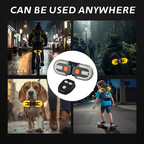 Rechargeable Bike Tail Light with Turn Signals, USB Charging,Remote Control 5 Lighting Modes,Split Bike Turn Signals, Waterproof Bicycle Rear Light for Night Riding, Mountain Cycling and Road Safety