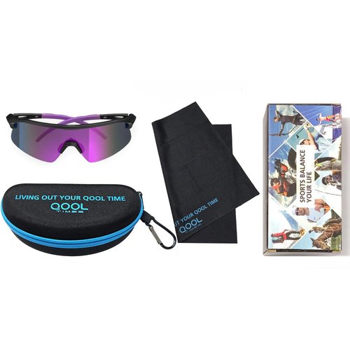 Living out your qool time Polarized Cycling Sunglasses Men Women Volleyball Running Golfing Baseball and Outdoor sports Padel Tennis 118
