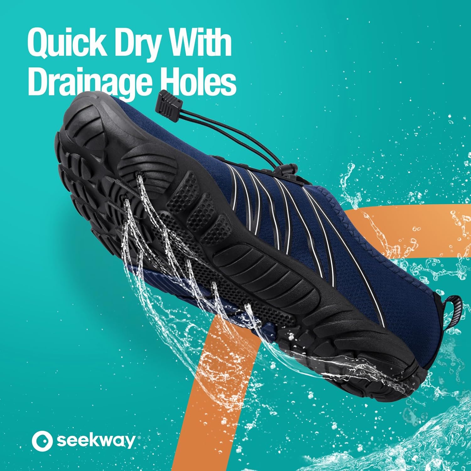 SEEKWAY Water Shoes - Quick-Dry Aqua Socks for Men & Women | Ideal for Beach, Swim, Hiking, and Kayaking