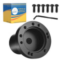 Mixopoly Golf Cart Steering Wheel Hub Adapter fits Yamaha G2-G29 Drive/Drive2 Model, Black and Anti-Rust